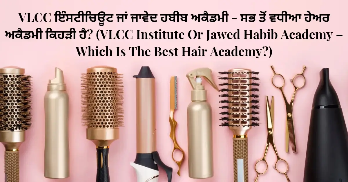 VLCC ਇੰਸਟੀਚਿਊਟ ਜਾਂ ਜਾਵੇਦ ਹਬੀਬ ਅਕੈਡਮੀ - ਸਭ ਤੋਂ ਵਧੀਆ ਹੇਅਰ ਅਕੈਡਮੀ ਕਿਹੜੀ ਹੈ? (VLCC Institute Or Jawed Habib Academy – Which Is The Best Hair Academy?)