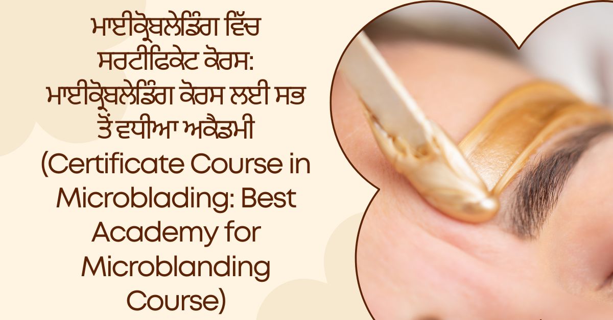 ਮਾਈਕ੍ਰੋਬਲੇਡਿੰਗ ਵਿੱਚ ਸਰਟੀਫਿਕੇਟ ਕੋਰਸ: ਮਾਈਕ੍ਰੋਬਲੇਡਿੰਗ ਕੋਰਸ ਲਈ ਸਭ ਤੋਂ ਵਧੀਆ ਅਕੈਡਮੀ (Certificate Course in Microblading: Best Academy for Microblanding Course)