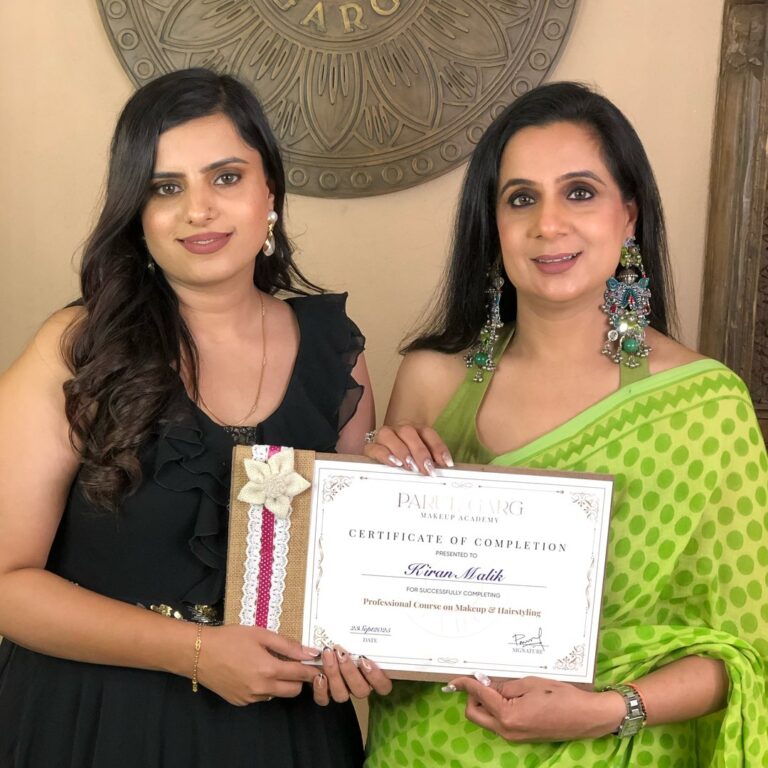 Kiran Malik Makeover Beauty Studio Academy Rohtak logo 768x768