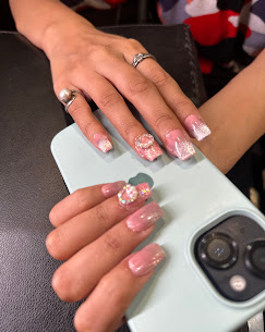 Pink Scissor Unisex Salon nail art