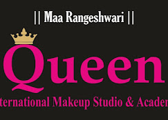 Queen international makeup studio academy logo