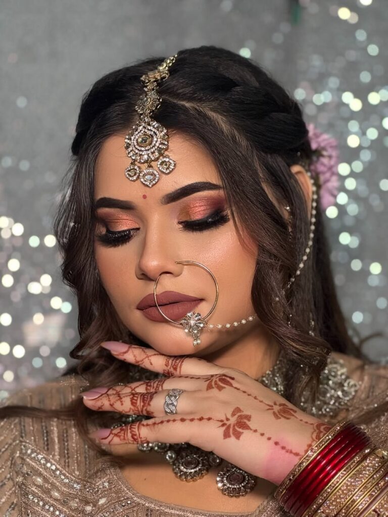 The Classic Bride ❤️ MAKEUP LEVEL 3 WORKSHOP @vlccschoolofbeauty patna Model @theartofakriti vl 1 768x1023