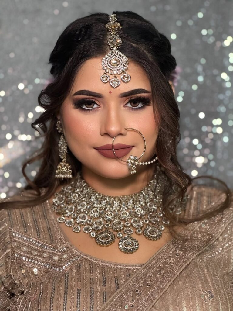 The Classic Bride ❤️ MAKEUP LEVEL 3 WORKSHOP @vlccschoolofbeauty patna Model @theartofakriti vl 768x1023
