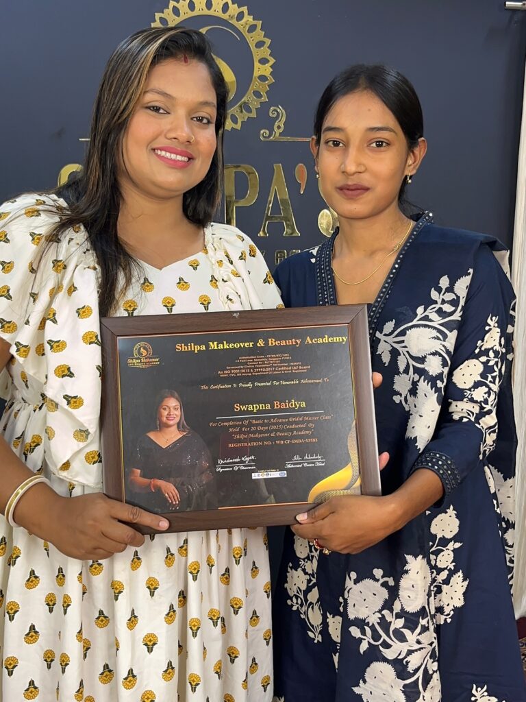 bridal makeup course certificate shilpa makeover beauty academy.jpg 768x1024